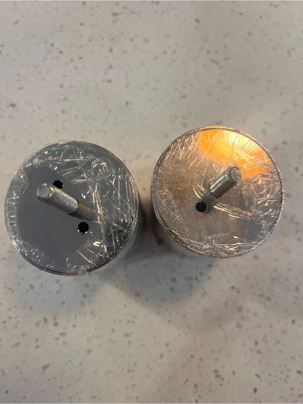 Restoration Hardware finnials - Silver, new w/on tags